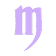 MM.stl STL file Letters and Numbers The Addams Family Letters and Numbers | Logo・Template to download and 3D print