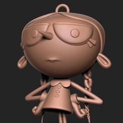 OBJ file Wednesday Addams POP and Thing plus personalized box 🧛・3D printer  model to download・Cults