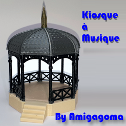 kiosque brut 2.png 3D file Bandstand・3D printer model to download