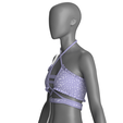 Girls-Printed-Bralette_5.png Girls Printed Bralette | Marvelous / Clo3d / obj / fbx