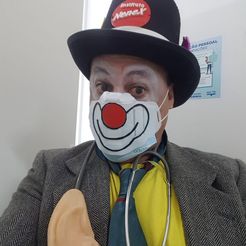 Mask-Palhaço3.jpeg STL file Clown mask for hospitals・3D printing idea to download