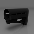 Render-not-extended.png 13ci HPA Tank Floating Adjustable Buttstock