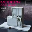 a2.jpg Modern Gas Station Diorama 1-24 and 1-64th scale 3D print model