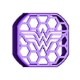 WONDERWOMAN-01 6200 front.stl 3M 6200 Front Filter - Logo Version