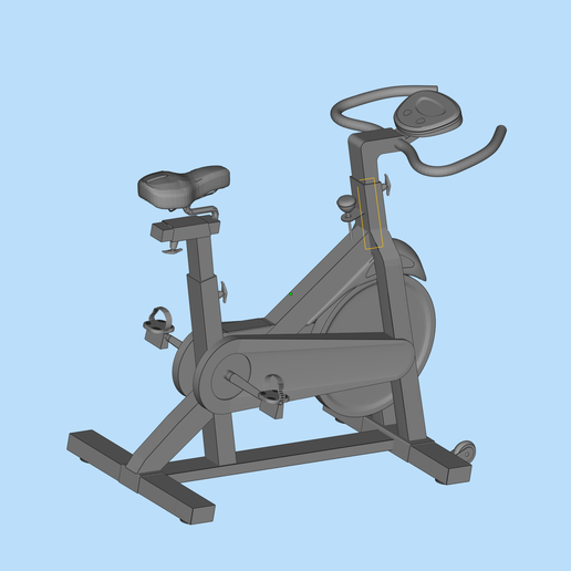 🗺️ Gym scene model Fitness equipment spinning bike 1/64 scene