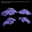 Proyecto-nuevo-2024-04-27T160903.199.png 1939 Plymouth  3 Windows Coupe  stock and Vintage dirt track car - 1 64 Scale car bodies
