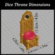Dice-Throne-Size.jpg Royal Dice Throne with Spinning Die for All Dice Games