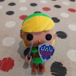 link 3.jpg Fichier STL LIEN FUNKO POP. IMPRESSION EN PLUSIEURS COULEURS AVEC UNE SEULE EXTRUDEUSE・Design imprimable en 3D à télécharger