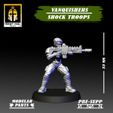 @ re VANQUISHERS A SHOCK TROOPS OKNIGHT SOUL Studia jy 33 MM MODULAR PRE-SUPP w PARTS & aS 7, aS Vanquishers Shock Troops