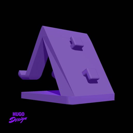 Design phone holder with cable winder to print - Free STL