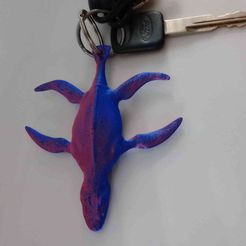 LioKeychainOPT.jpg Fichier STL Porte-clés dinosaure reptile Liopleurodon magique・Idée pour impression 3D à télécharger