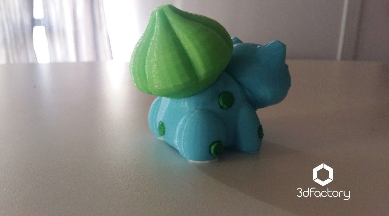 20160725_160049.jpg Descargar archivo STL BulbaSaur Pokemon Go 3dFactory Brasil • Modelo para la impresión en 3D, 3dFactory