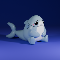 3DPrintableSharkModelBlender.png Mini Shark Cup