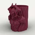 SimLab3855.png Aatrox Pot - League of Legends 3D Print Model - Gaming Desk Organizer & Planter STL