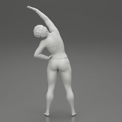 Girl-09.jpg Fichier 3D Fille faisant de la gymnastique le matin Modèle d'impression 3D・Design pour imprimante 3D à télécharger, 3DGeshaft