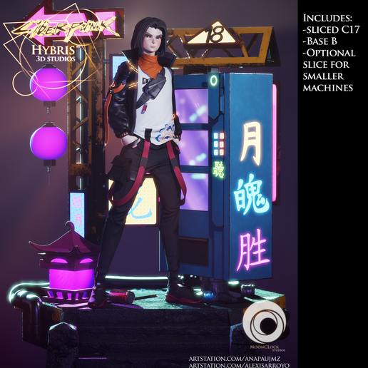 DRAGON BALL CYBERPUNK C17 3D model