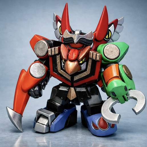 Gao Icarus Chibi – Cute Sky Guardian Robot (3D Printable Mecha Figure)