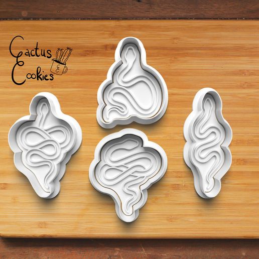 🐍 Snake Cookie Cutter set 0592・ 3D File for 3D printing・Cults