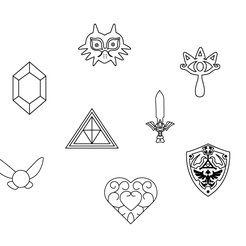 todos4.png STL-Datei legend of zelda cookie cutters・Vorlage für 3D-Druck zum herunterladen