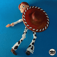 09.png Archivo STL Toy Story - Jessie - Articulado・Modelo para descargar y imprimir en 3D