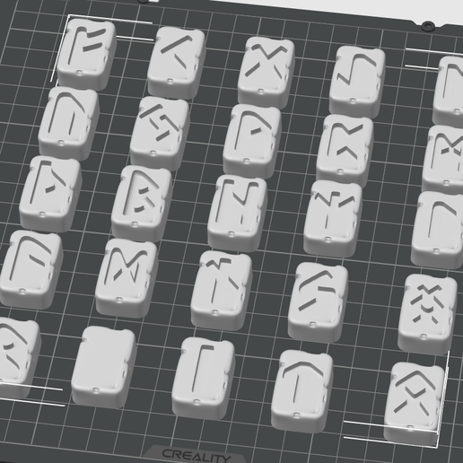 🪄 Elder futhark runes (24+1)・ STL File for 3D printing・Cults