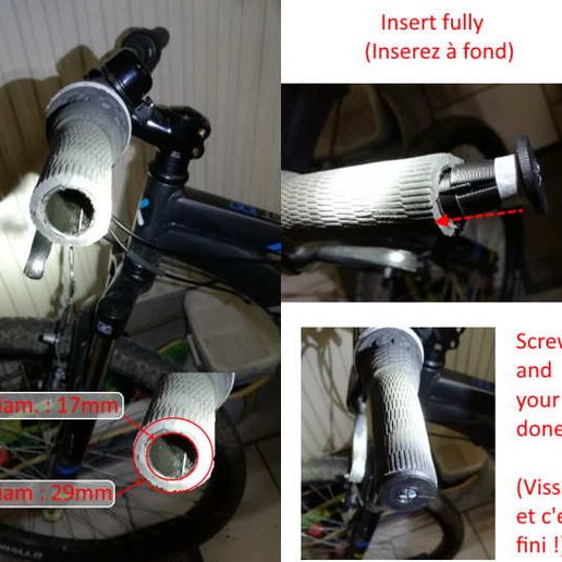 Download free STL file bicycle handlebar cap • Object to 3D print ・ Cults