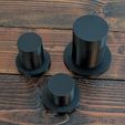 PXL_20251207_151900922.jpg STL Boîte cadeau - chapeau haut de forme givré avec couvercle (Fichiers d'impression 3D - trois tailles)