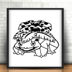 556181674f05c0e5960fc3fb49745a0d_display_large.jpg Free STL file Venusaur pokemon decoration (no support needed)・3D printable model to download