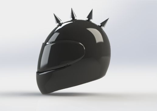 🏍️ PUNK MOTORCYCLE HELMET/ PUNK MOTORCYCLE HELMET ACCESSORY・ STL File ...