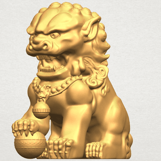 TDA0500 Chinese Lion A02.png Chinesischer Löwe