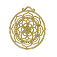 fem_jewel_35 v14-01.png neck pendant keychain "sun lotus" femJ-35 3d-print and cnc
