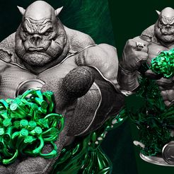 120222-B3DSERK-Kilowog-Bust-01.jpg Archivo 3D B3DSERK Plazo de noviembre de 2022: Kilowog Busto 1/4 listo para la impresión・Modelo de impresora 3D para descargar