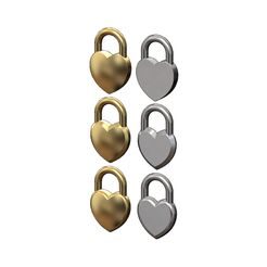 heart-lock-00.JPG 3MF file Heart shaped padlock pendant charm and ornament 3D print model・3D print model to download, RachidSW