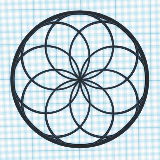 lotus-of-life.png 3D file Sacred geometry, Flower of Life, Seed of Life, Metatron's Cube, Merkaba, platonic solids PACK of 7 models・3D printable model to download, Allexxe
