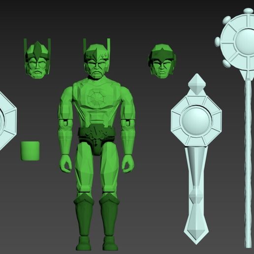 🔫 Koth, Kalibar, & Stalax action figures + weapons from Crystar・ STL ...