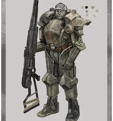 T-52 PA (concept art) from Fallout