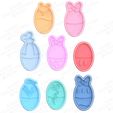 Disney easter eggs cookie cutter set of 8.jpg Пасхальные высечки для печенья в пачке из 60 штук