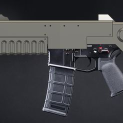heavy-bolt-pistol1.jpg STL file Heavy Bolt Pistol body kit for airsoft M4・3D printer model to download