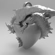 Dragon Heart 6.jpg STL file Dragon heart・3D print object to download