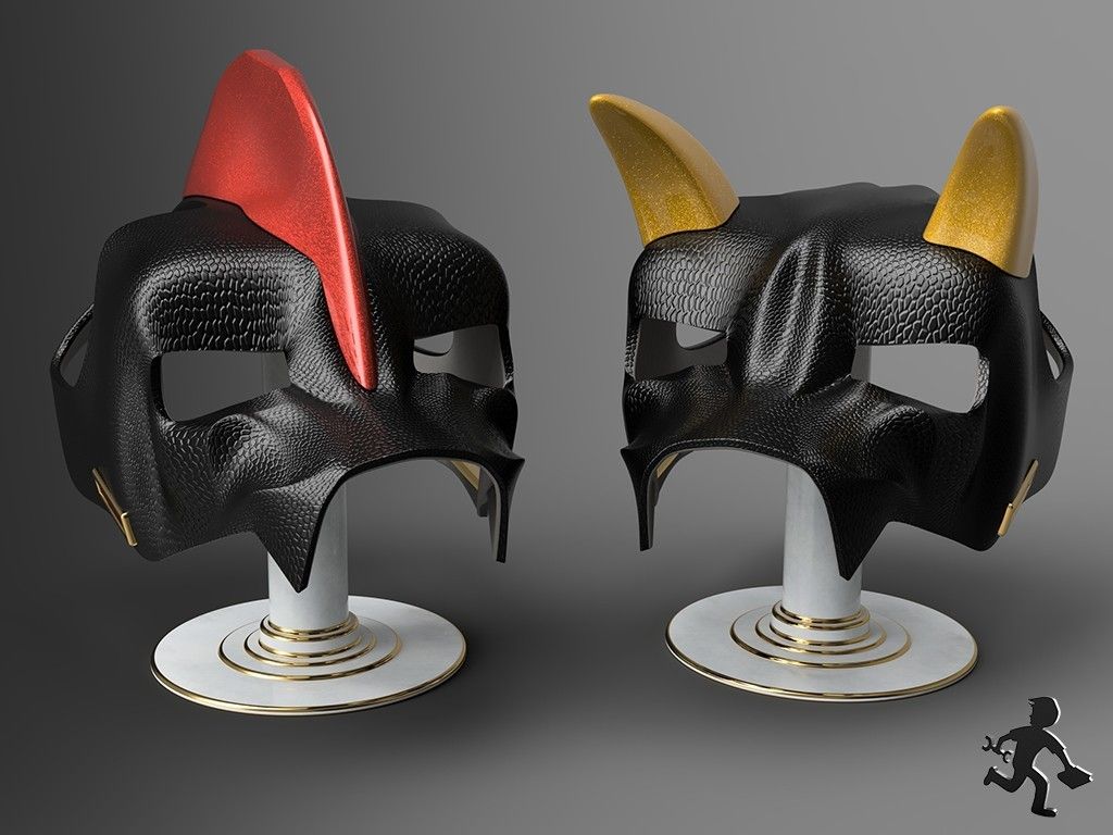 5f60a28f468a16e48bc5792070c81ee8_display_large.jpg Free STL file "Mean As Hell" Dog Helmet・3D printable design to download, ProteanMan