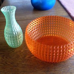 SDC12060.JPG Faceted Bowl and Vase