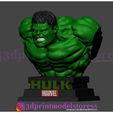 HulkBust_003.jpg Hulk Bust 3D Printable Statue