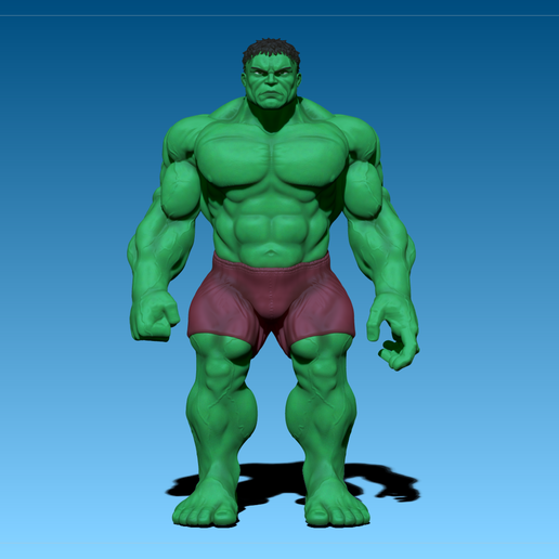 🦸 HULK MAQUETTE 2003・ OBJ File for 3D printing・Cults