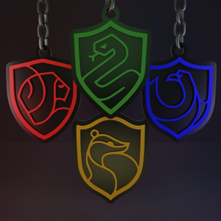 All.png Fichier STL Porte-clés Harry Potter (Tous)・Modèle imprimable en 3D à télécharger