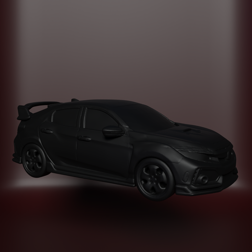 Modelo 3D Coche Deportivo JDM Estilo Civic Coupe para Impresión