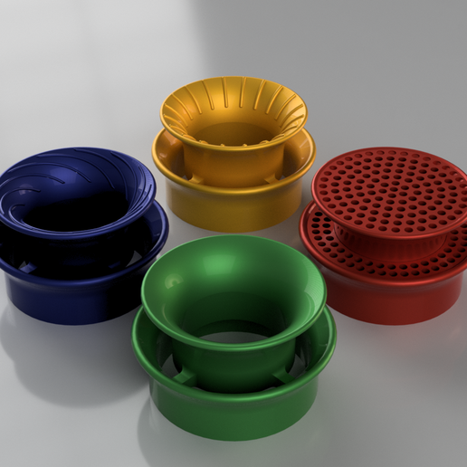 Set of 4 Velocity Double Stacks for PWK or 50mm Intake - Set of 4 Velocity Double Stacks for PWK or 50mm Intake