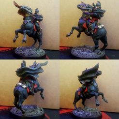 hfi503kysx411.jpg STL-Datei Sci Fi Napoleon zu Pferd・3D-druckbares Modell zum herunterladen