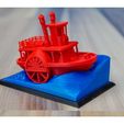 af94946f379445376208fc86de0fa4f1_preview_featured.jpg Old paddle-wheel steam boat with display stand (visual benchy)