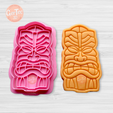 PhotoRoom-20230903_133553.png TIKI MASK Nº2 COOKIE CUTTER WITH STAMP / COOKIE CUTTER TIKI MASK