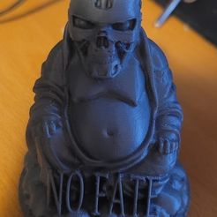20210708_133341_resize.jpg Free OBJ file Buddanator "NO FATE" Keychain and Statue・3D printable object to download